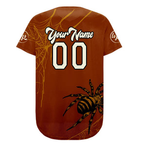 Camiseta de béisbol personalizada marrón y blanca con degradado uniformes de equipo con nombre y número