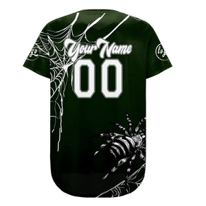 Camiseta de béisbol personalizada verde y blanca con degradado uniformes de equipo con nombre y número