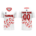Conjunto personalizado de camiseta de fútbol blanca para niños y adultos