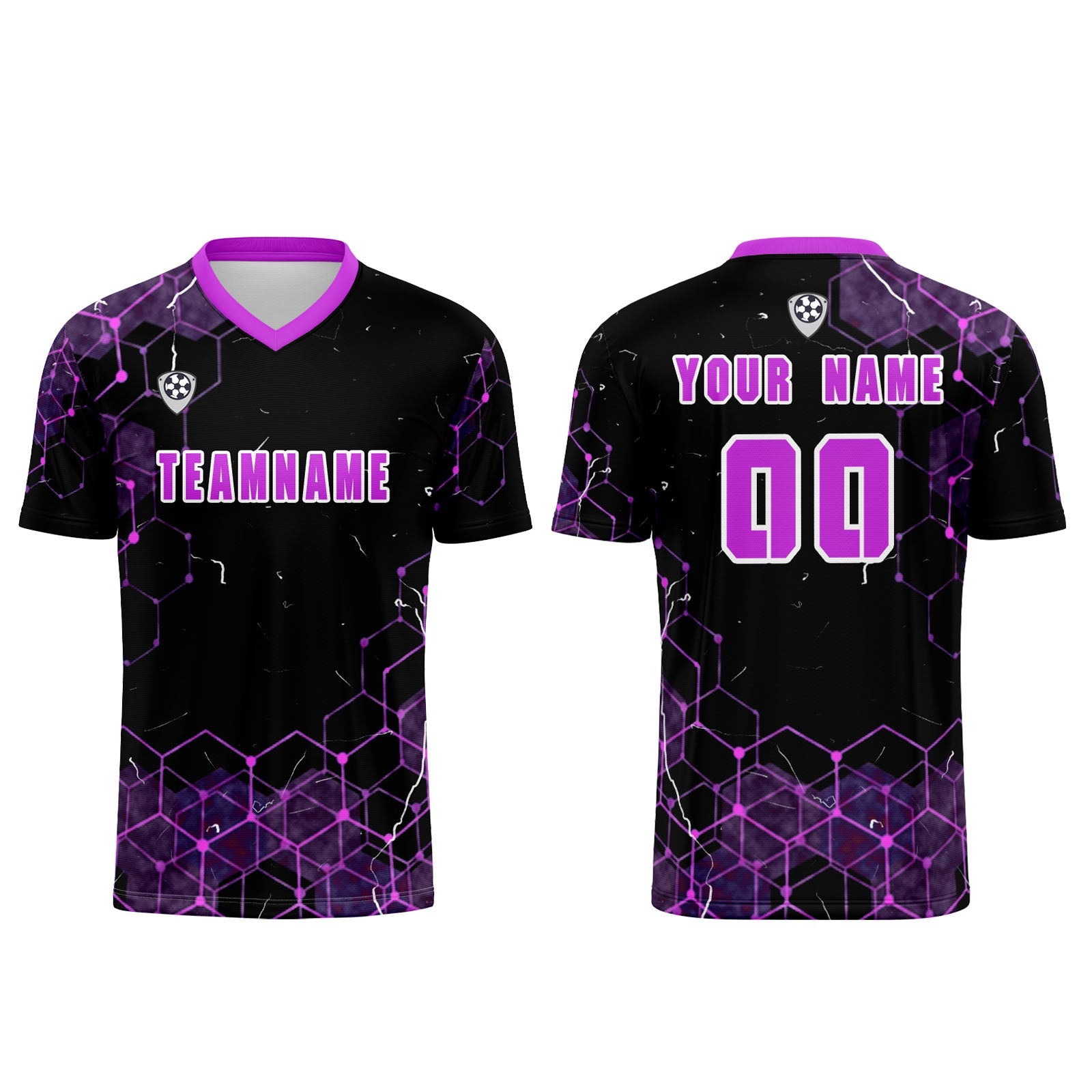 Conjunto personalizado de camiseta y jersey rosa para niños y adultos