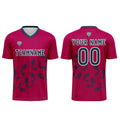 Conjunto personalizado de camiseta de fútbol rosa para niños y adultos