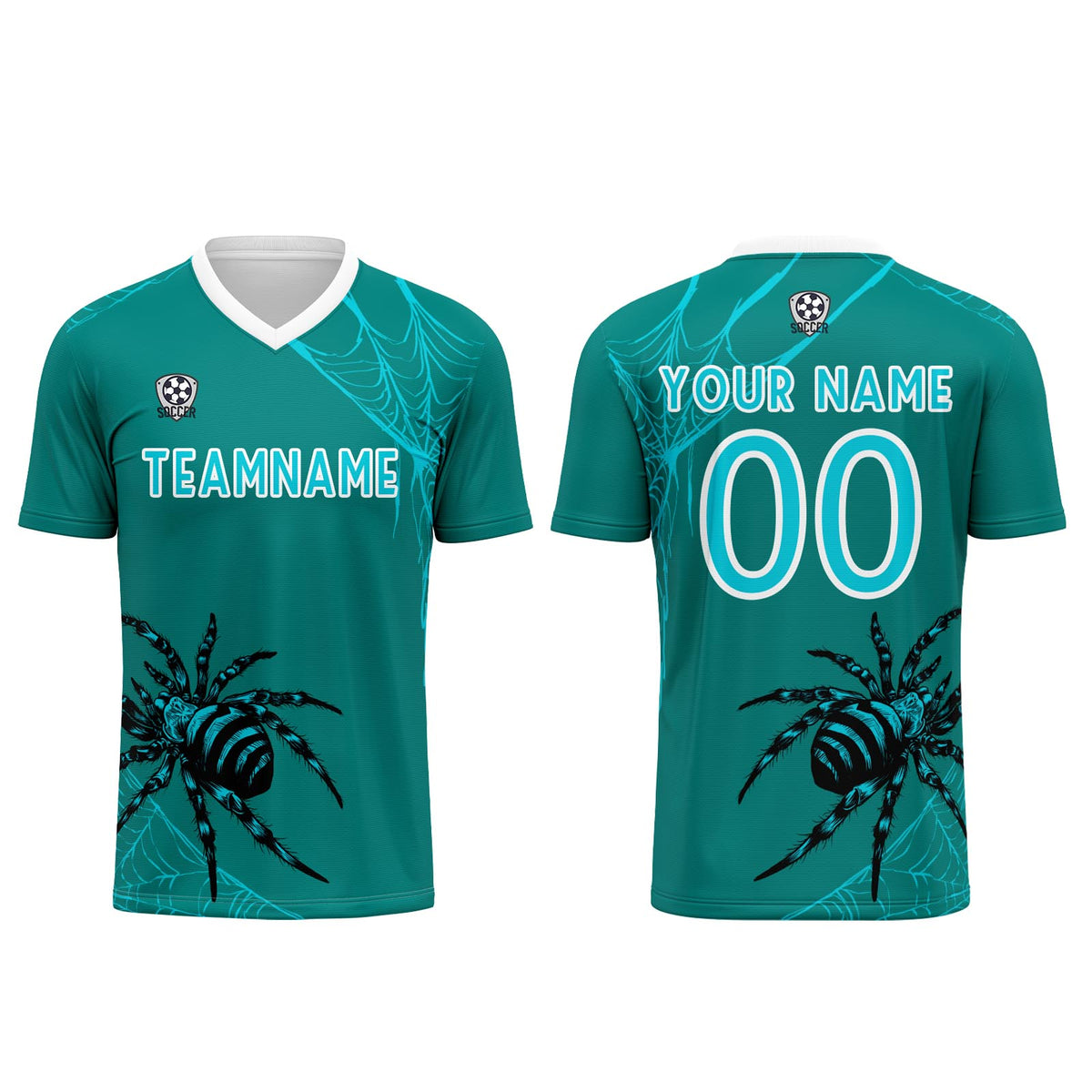 Conjunto personalizado de camiseta de fútbol verde oscuro para niños y adultos