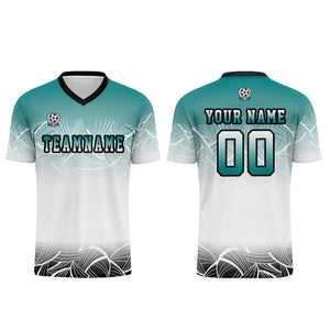 Conjunto personalizado de camiseta de fútbol blanca para niños y adultos