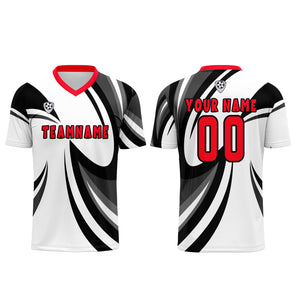 Conjunto personalizado de camiseta & uniforme blanco y negro para niños y adultos