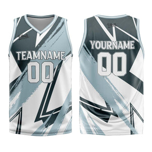 Uniforme de baloncesto personalizado en verde mate y blanco con tu logotipo-nombre y número impresos
