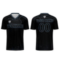 Conjunto personalizado de camiseta de fútbol Black Haze Blue para niños y adultos
