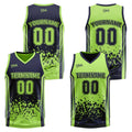 Traje de baloncesto reversible azul marino personalizado para adultos y niños