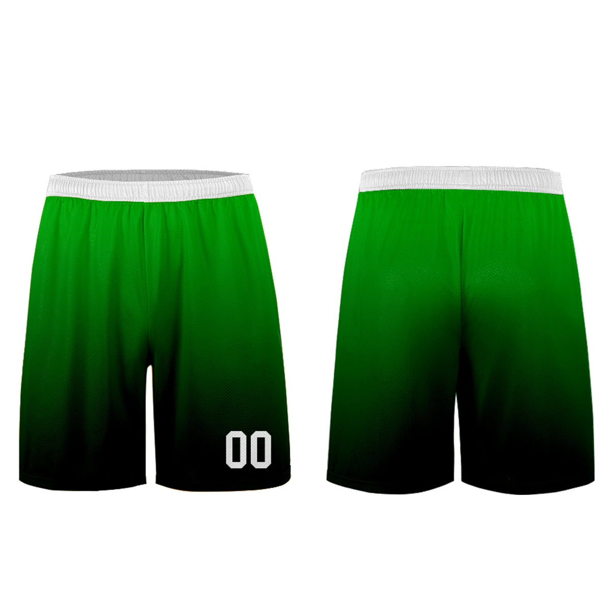 Conjunto personalizado de camiseta de uniforme verde y negro para niños y adultos
