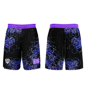 Conjunto personalizado de camiseta de uniforme morada para niños y adultos