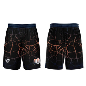 Conjunto personalizado de camiseta de fútbol negra y azul para niños y adultos