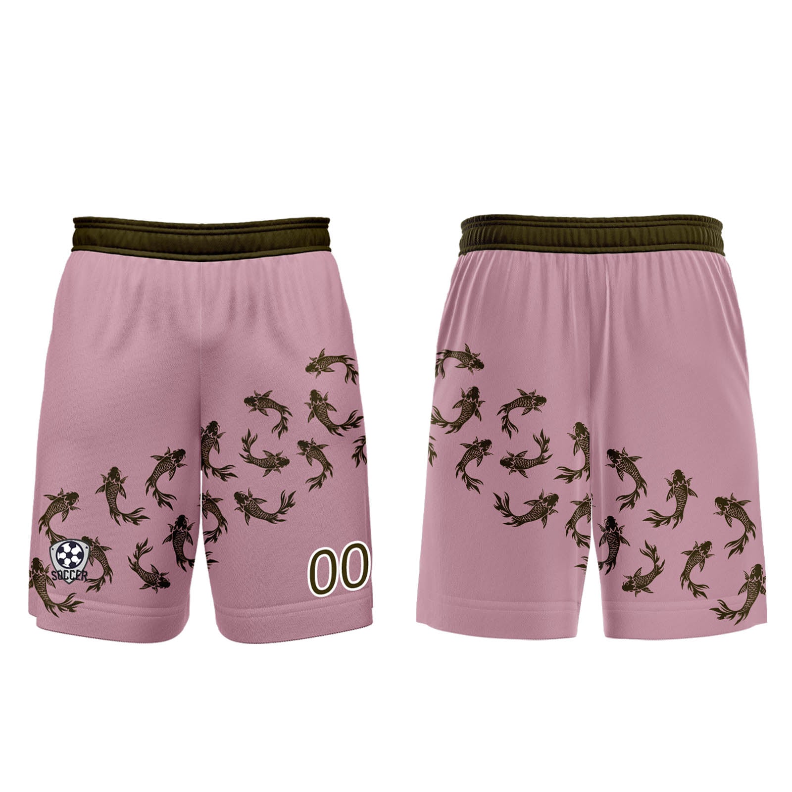 Conjunto personalizado de camiseta de fútbol rosa para niños y adultos