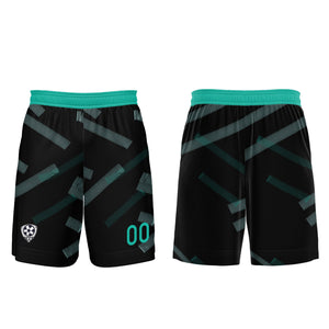Conjunto personalizado de camiseta de fútbol negra y verde oscuro para niños y adultos