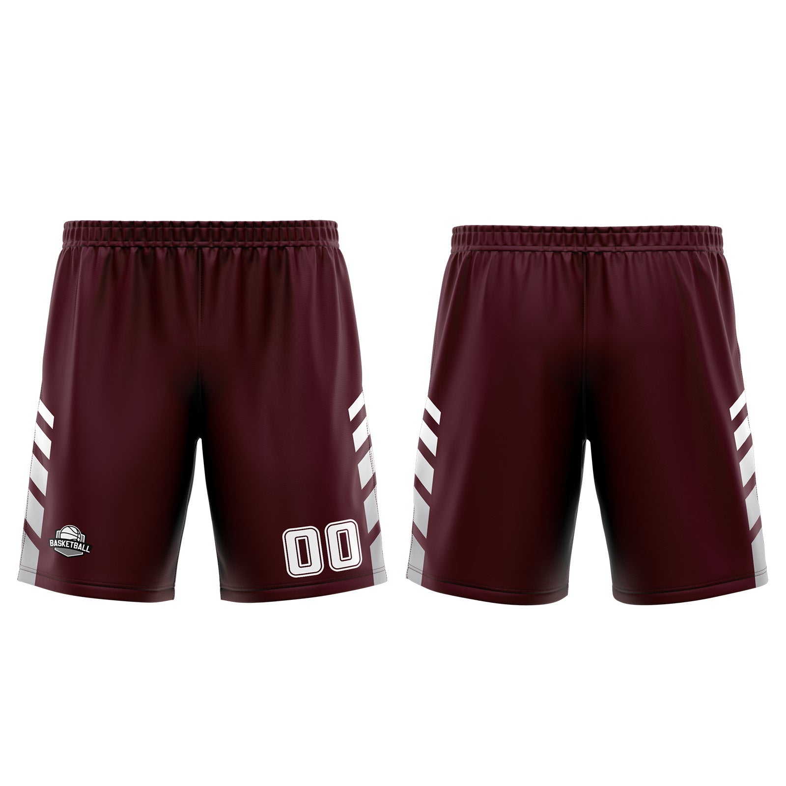 Uniforme de baloncesto personalizado en color marrón grisáceo con tu logotipo-nombre y número impresos