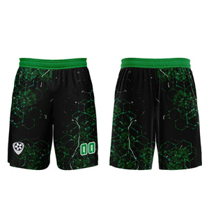 Conjunto personalizado de camiseta y jersey verde para niños y adultos