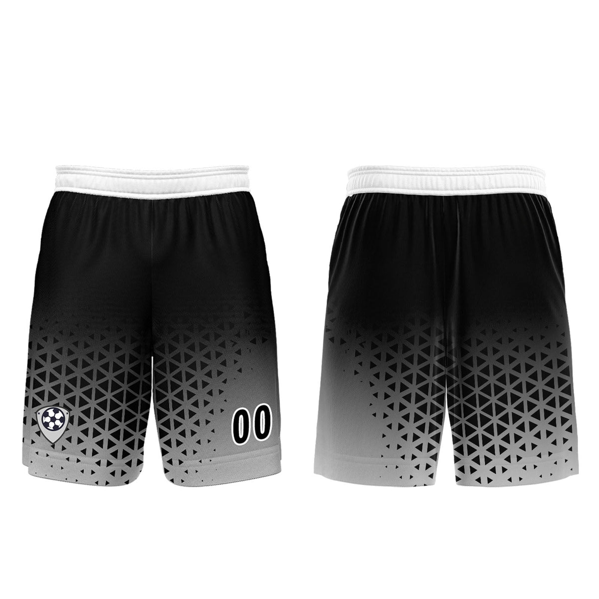 Conjunto personalizado de camiseta & uniforme blanco y negro para niños y adultos