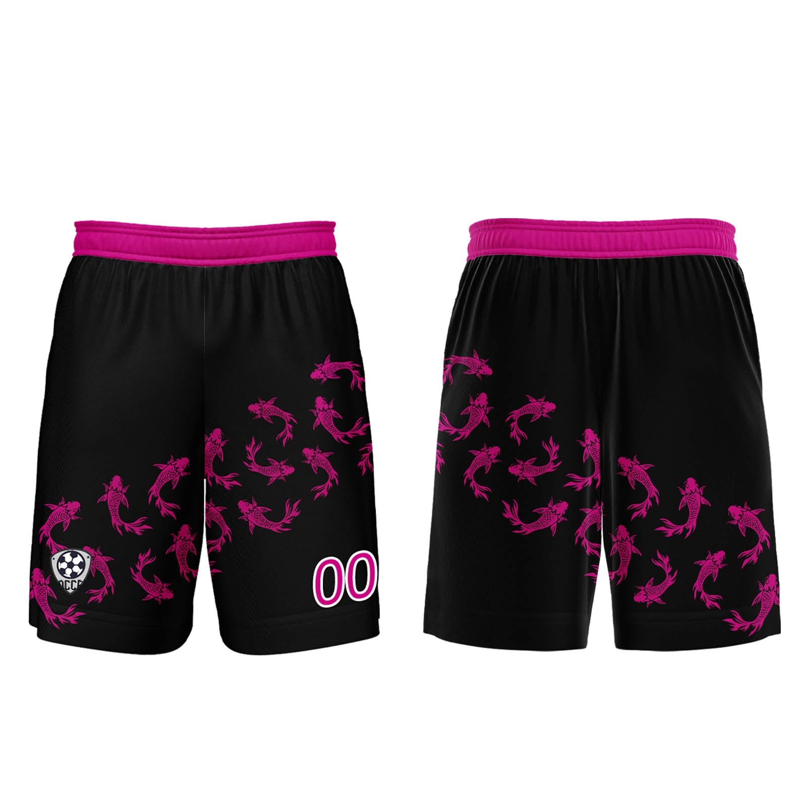 Conjunto personalizado de camiseta de fútbol negra para niños y adultos
