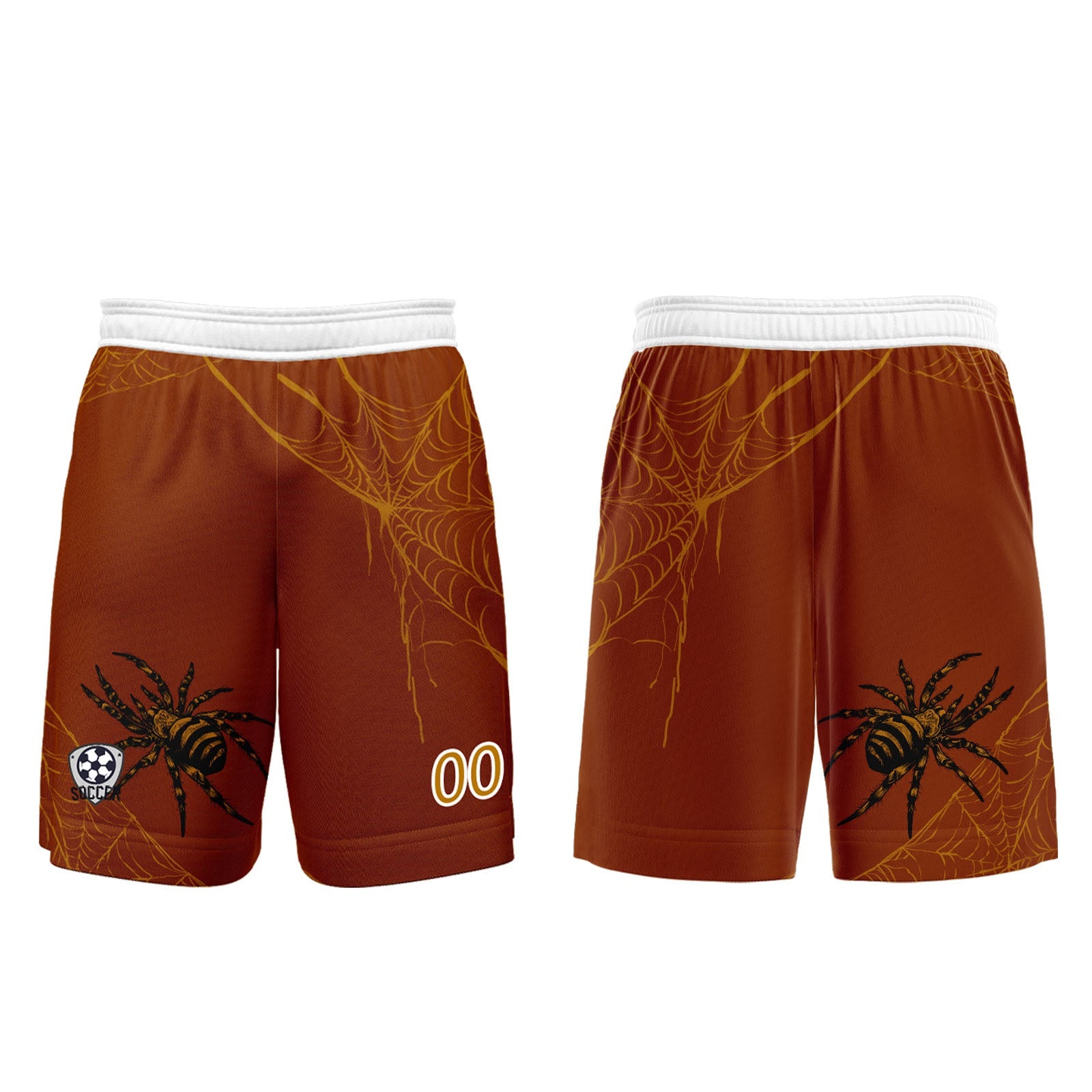 Conjunto personalizado de camiseta de fútbol naranja para niños y adultos