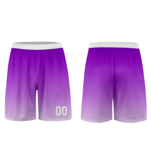 Conjunto personalizado de camiseta de uniforme morado y blanco para niños y adultos