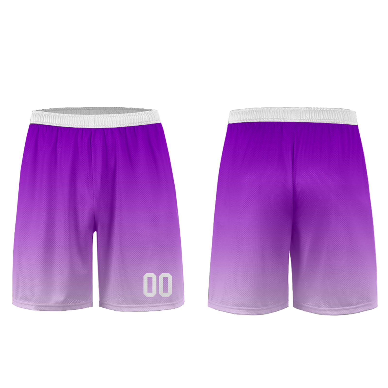 Conjunto personalizado de camiseta de uniforme morado y blanco para niños y adultos