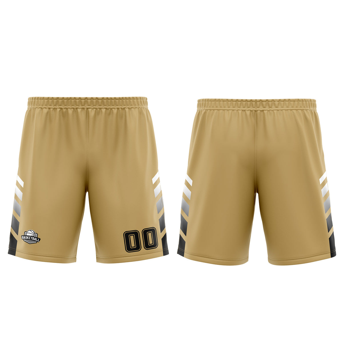 Uniforme de baloncesto personalizado en marrón y negro con tu logotipo-nombre y número impresos