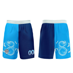 Conjunto personalizado de camiseta de uniforme azul oscuro para niños y adultos