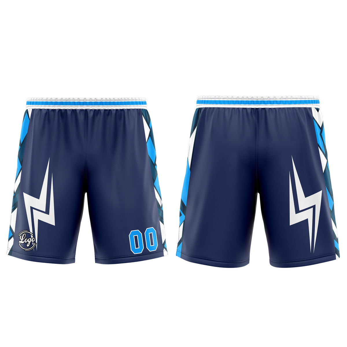 Uniforme de baloncesto azul marino personalizado con tu logotipo-nombre y número impresos