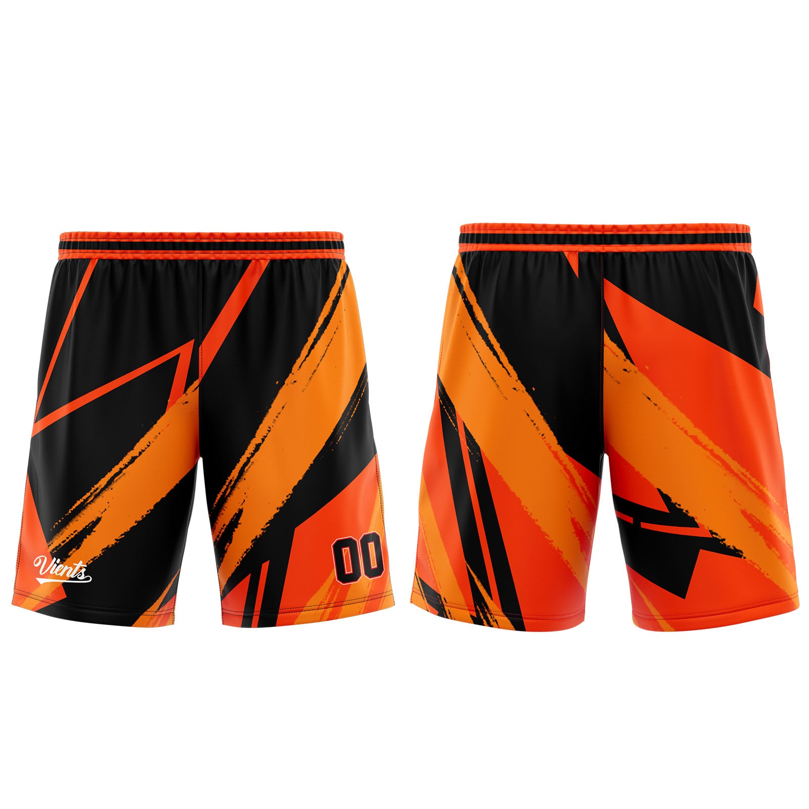 Uniforme de baloncesto personalizado naranja y negro con tu logotipo-nombre y número impresos