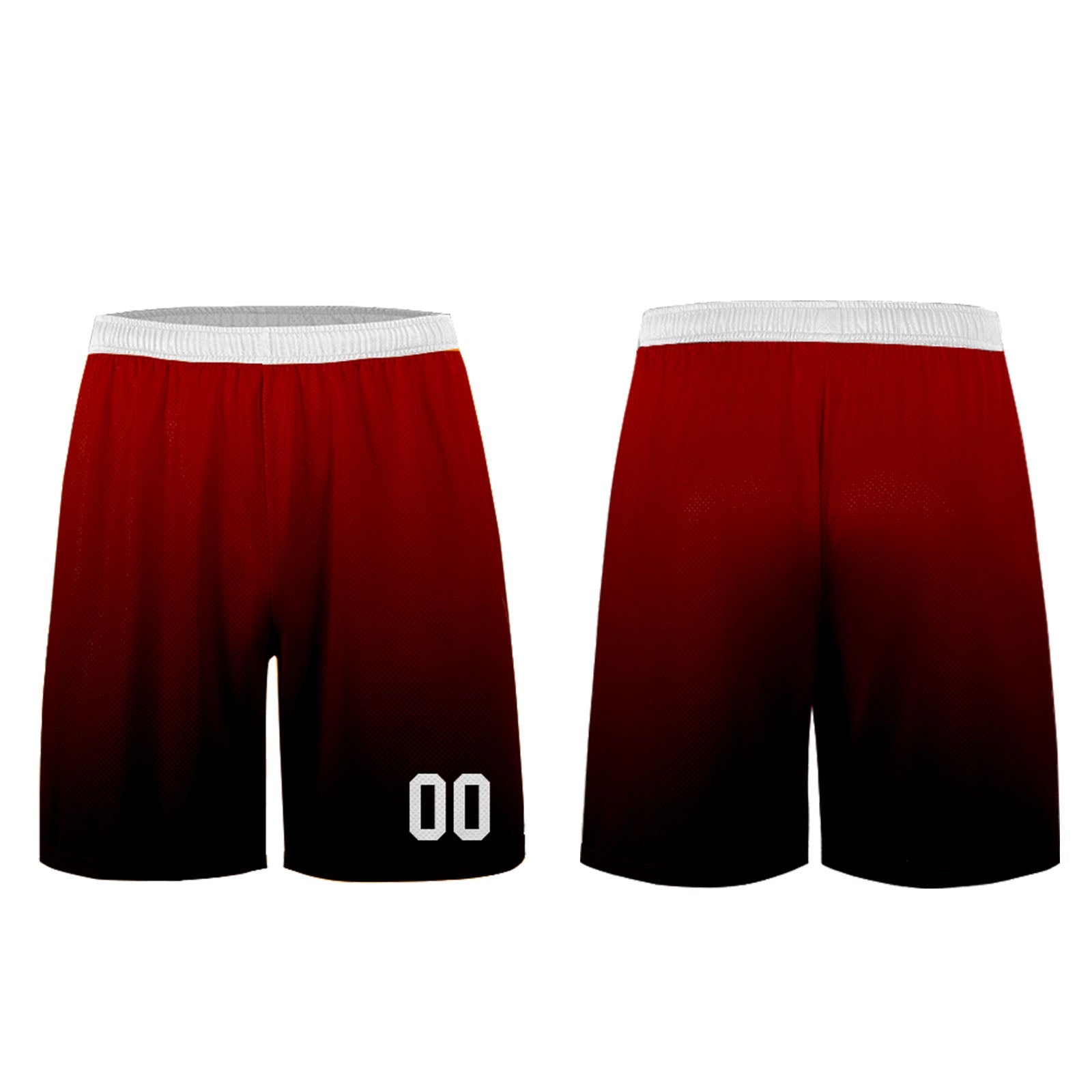 Conjunto personalizado de camiseta & uniforme rojo y negro para niños y adultos