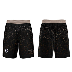 Conjunto personalizado de camiseta de fútbol negra y marrón claro para niños y adultos
