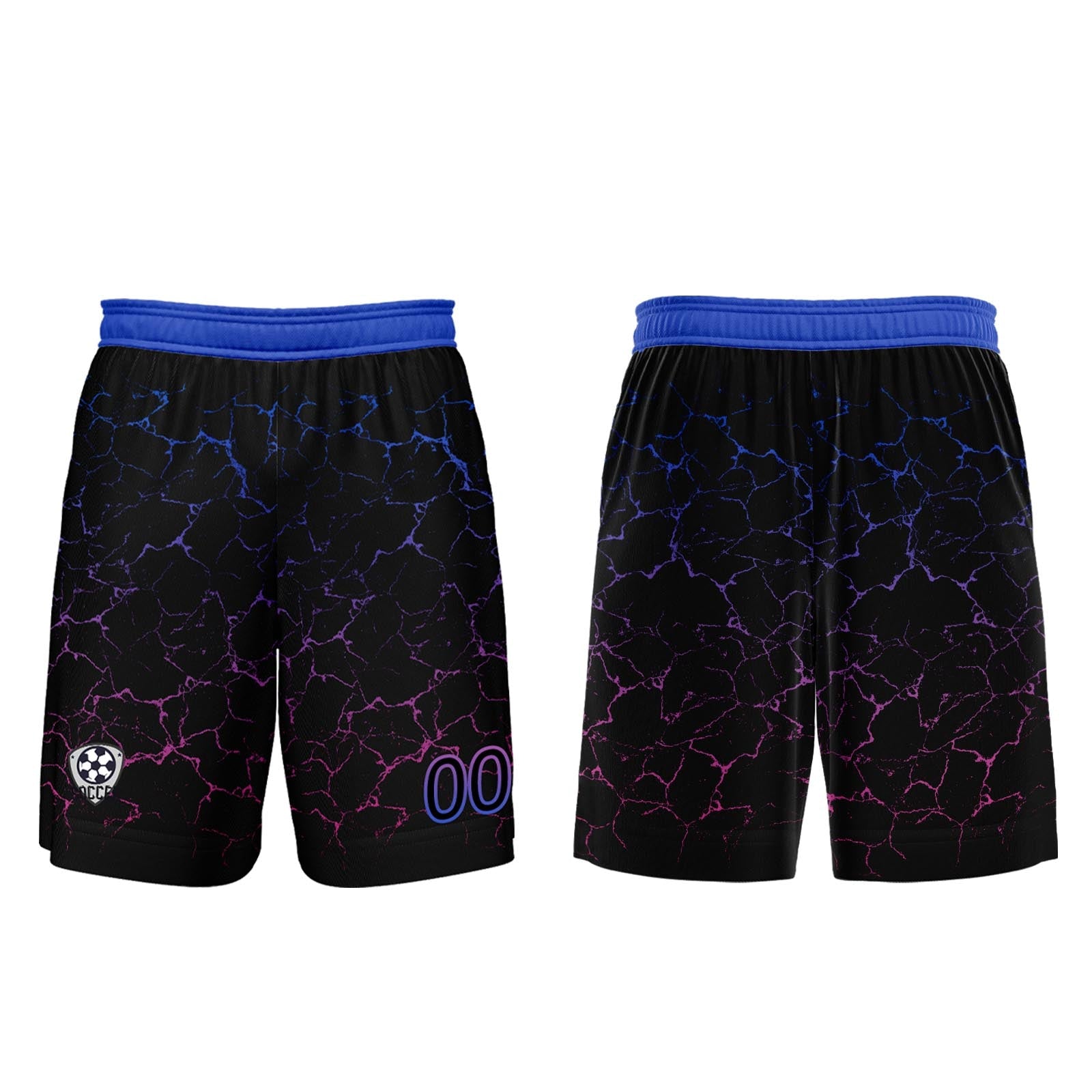 Conjunto personalizado de camiseta de fútbol Black Rose Purple para niños y adultos
