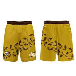 Conjunto personalizado de camiseta de fútbol amarilla para niños y adultos