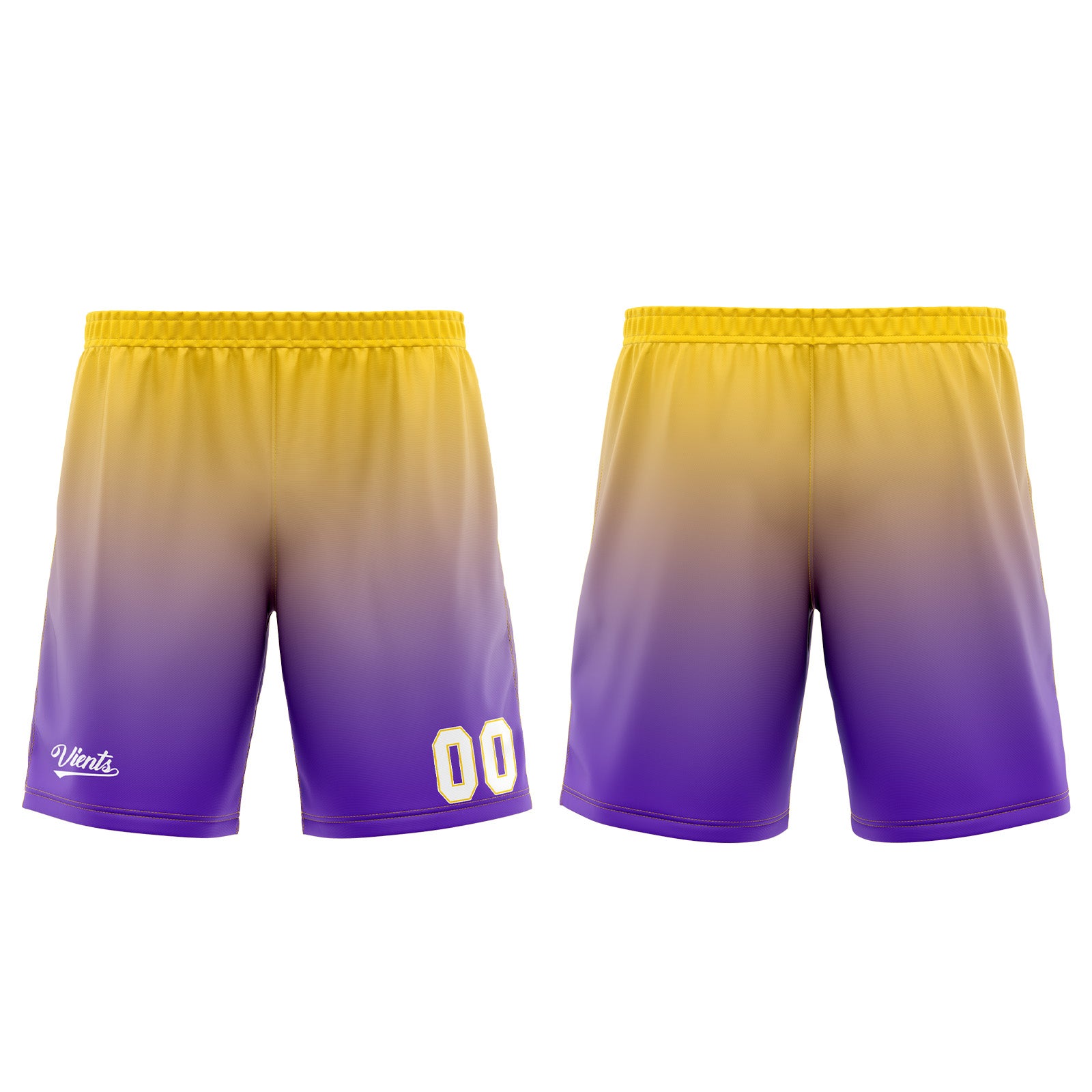 Uniforme de baloncesto personalizado en color morado y amarillo con tu logotipo-nombre y número impresos