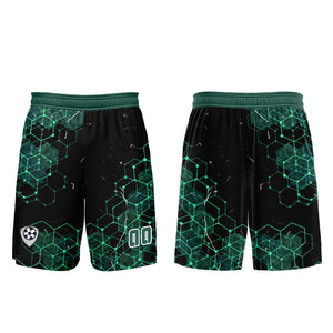 Conjunto personalizado de camiseta de uniforme verde oscuro para niños y adultos