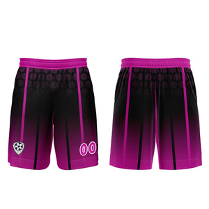 Conjunto personalizado de camiseta de uniforme Black Rose Purple para niños y adultos