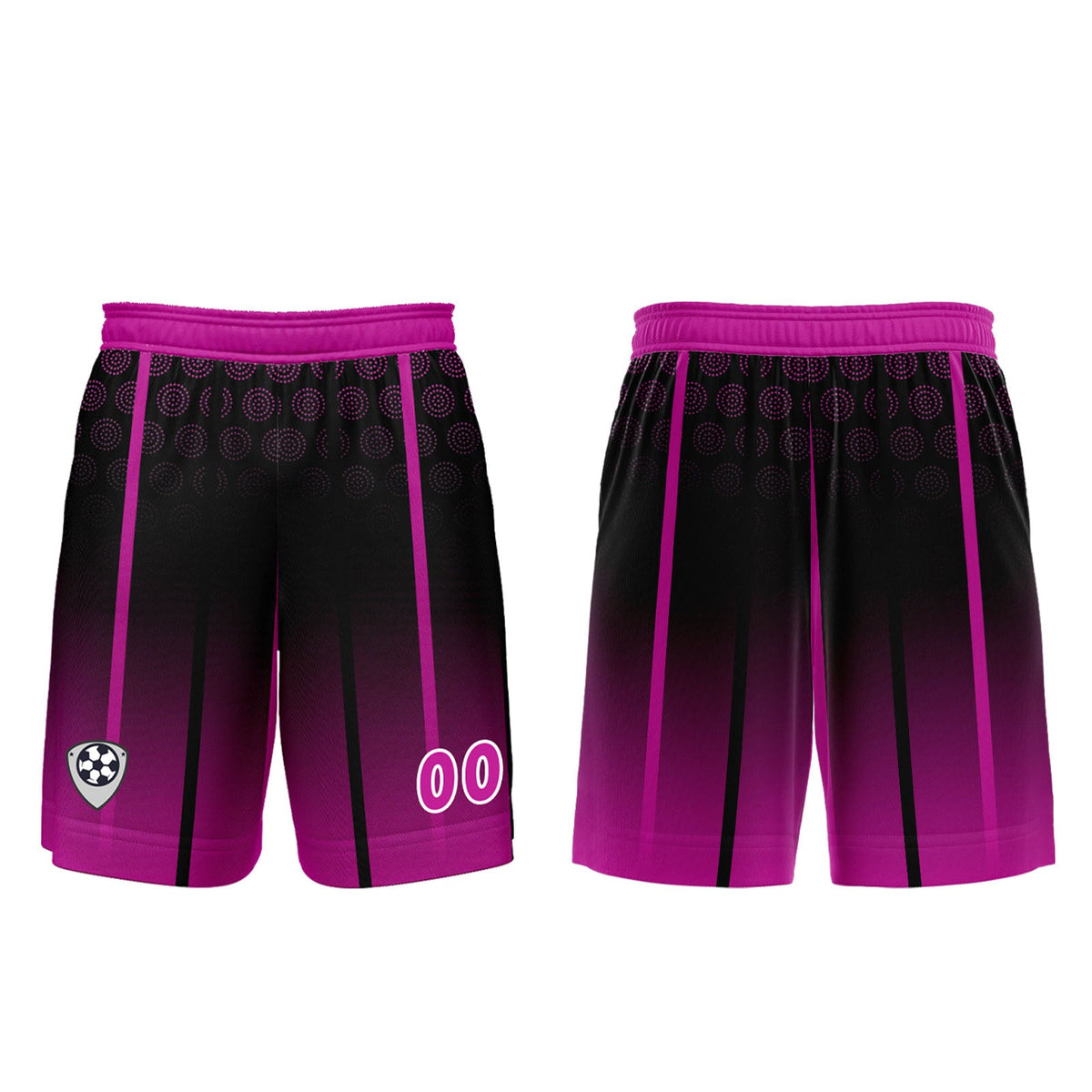 Conjunto personalizado de camiseta de uniforme Black Rose Purple para niños y adultos