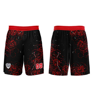 Conjunto personalizado de camiseta roja de uniforme para niños y adultos