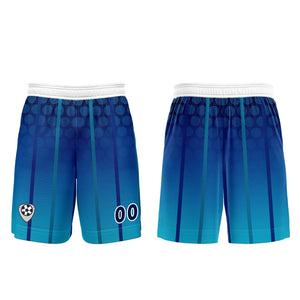 Conjunto personalizado de camiseta azul para niños y adultos