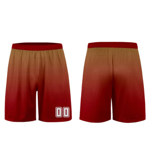 Conjunto personalizado de camiseta de uniforme marrón y rojo para niños y adultos