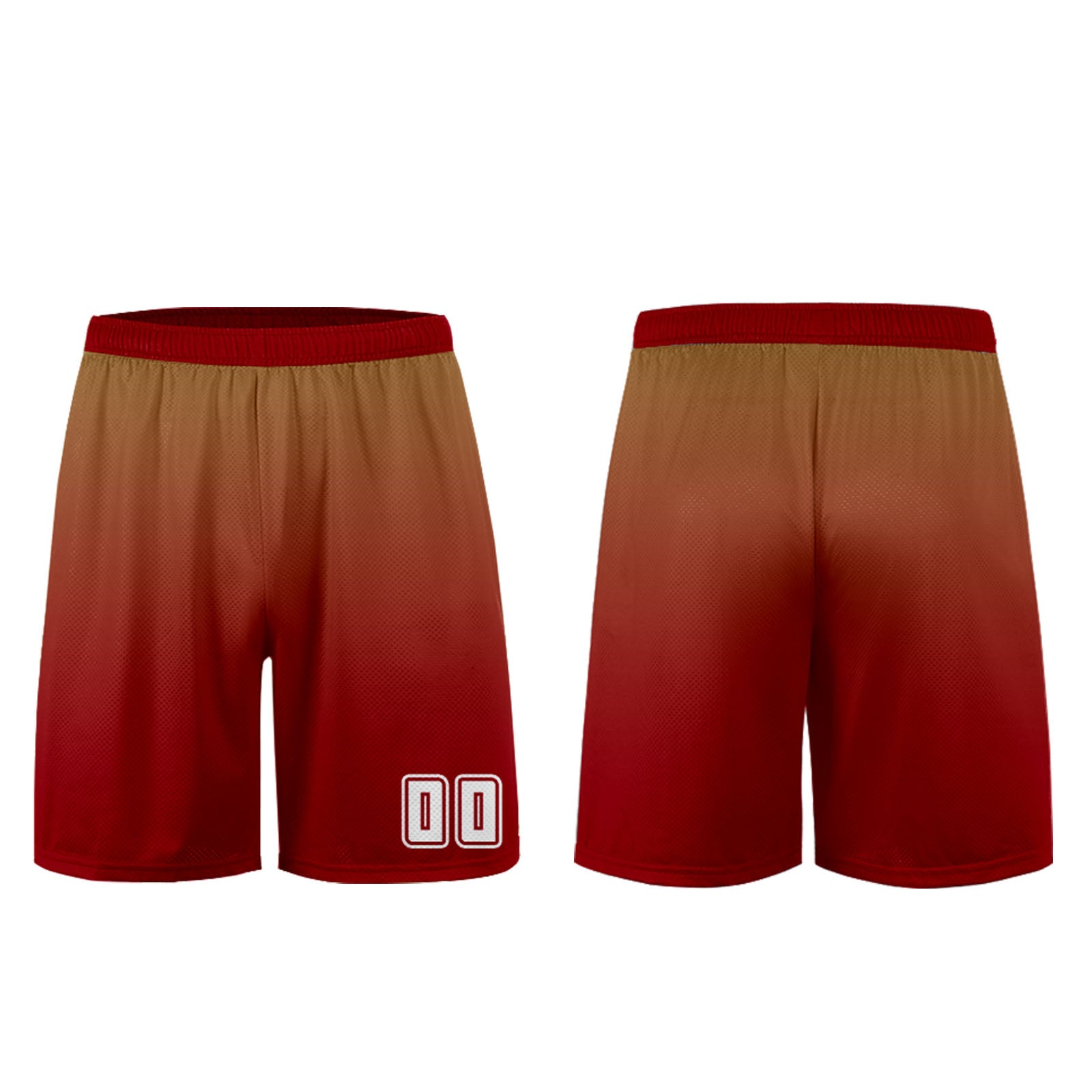 Conjunto personalizado de camiseta de uniforme marrón y rojo para niños y adultos