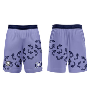Conjunto personalizado de camiseta de fútbol color morado claro para niños y adultos