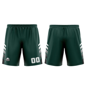 Uniforme de baloncesto personalizado verde y blanco con tu logotipo-nombre y número impresos