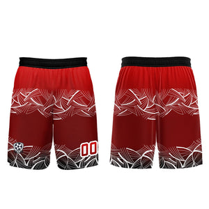 Conjunto personalizado de camiseta de fútbol roja para niños y adultos