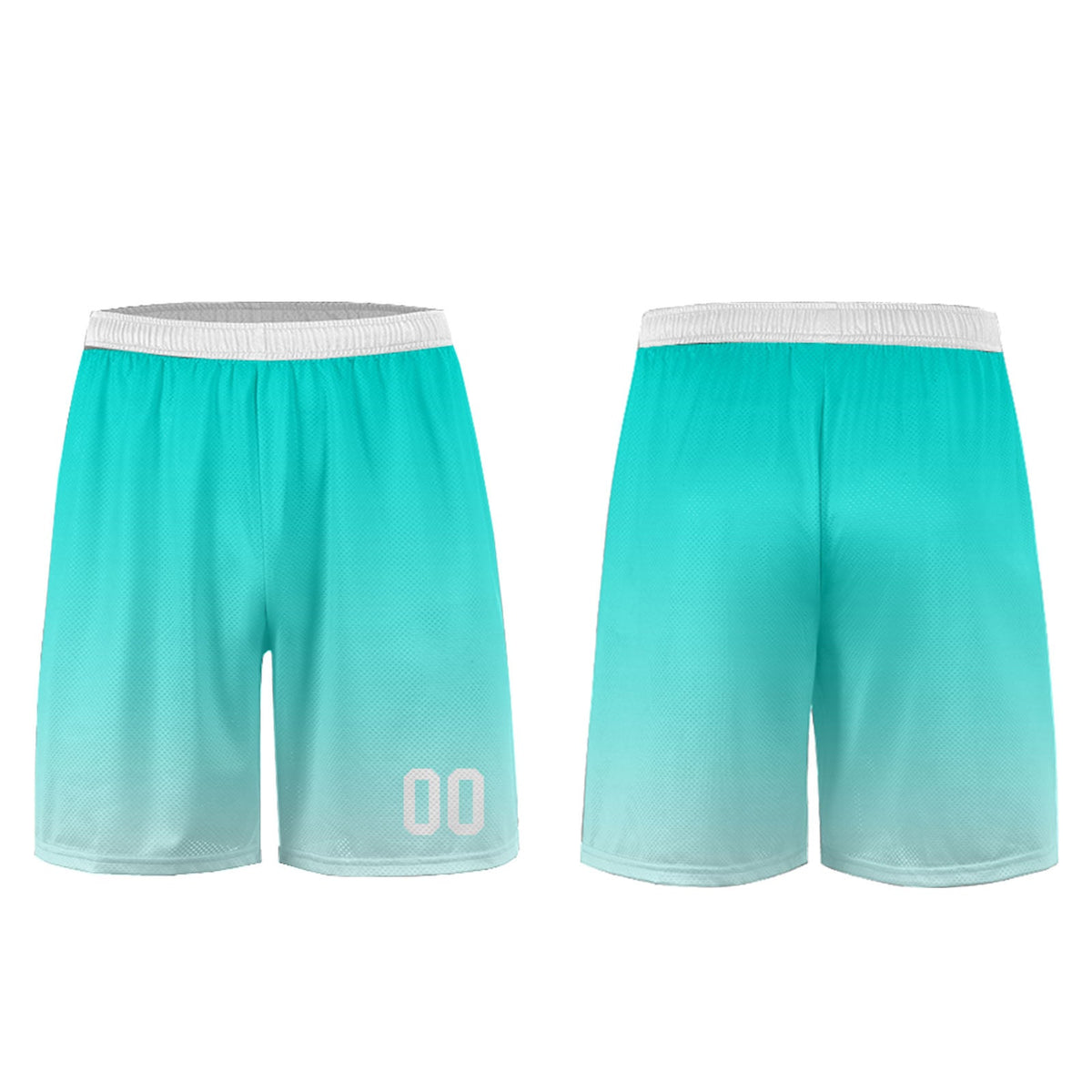 Camiseta de uniforme personalizada azul menta y blanca para niños y adultos Conjunto de camiseta personalizado