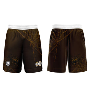 Conjunto personalizado de camiseta de fútbol marrón oscuro para niños y adultos