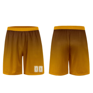 Conjunto personalizado de camiseta de uniforme marrón y naranja para niños y adultos