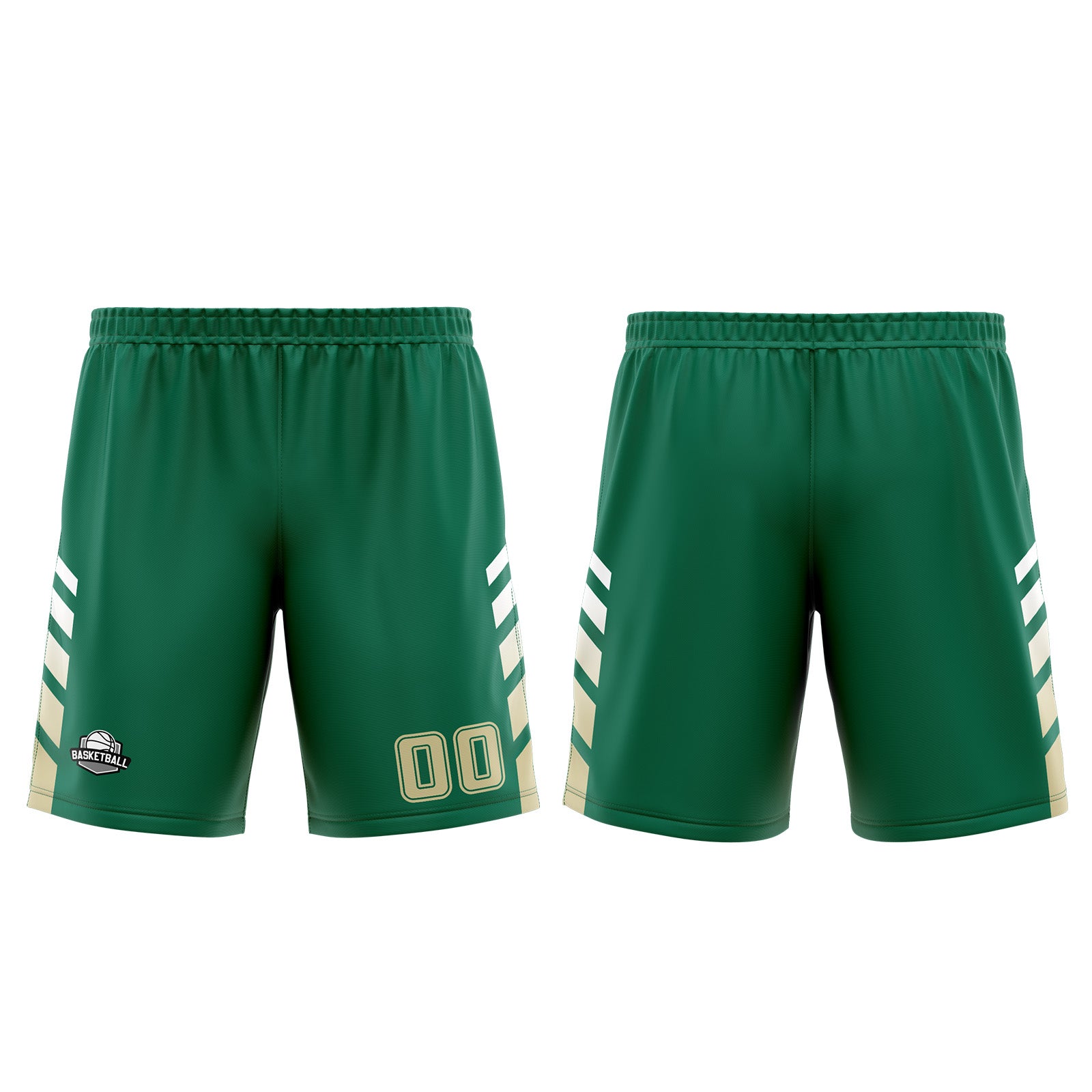 Uniforme de baloncesto personalizado verde y amarillo con tu logotipo-nombre y número impresos