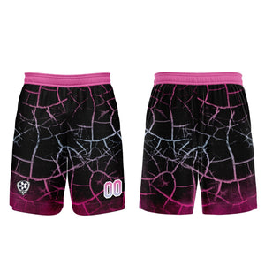 Conjunto personalizado de camiseta de fútbol negra y rosa para niños y adultos