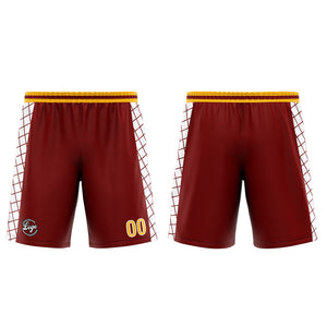 Custom Burgundy Yellow Basketball Jersey Uniform Suit Printed Your Logo Name Number