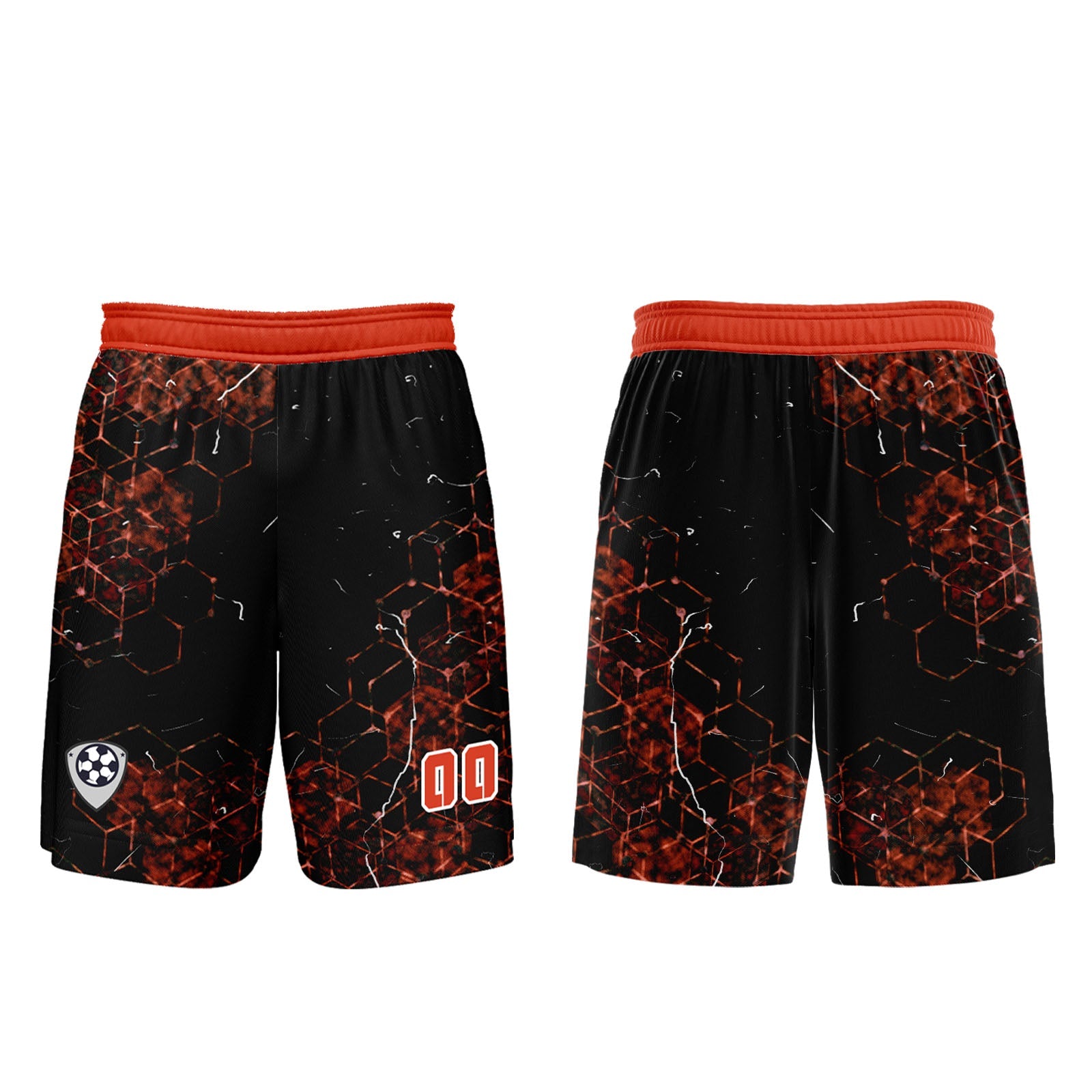Conjunto personalizado de camiseta de uniforme naranja para niños y adultos