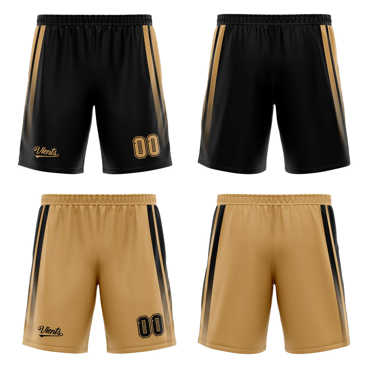 Traje de baloncesto reversible marrón y negro personalizado para adultos y niños